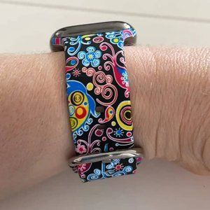 (Only Band) Silicone Printed Band with Case Set Screen Protector 42mm